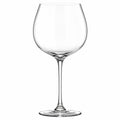 Calice da vino 650 ml in vetro trasparente con stelo lungo