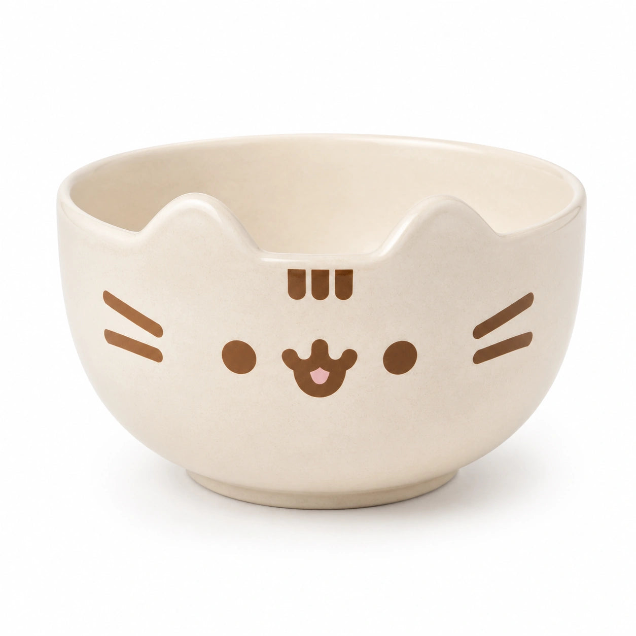 Ciotola in ceramica 500 ml beige con motivo gatto - per colazione