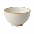 Ciotola in ceramica 15 cm color avorio stile rustico per alimenti